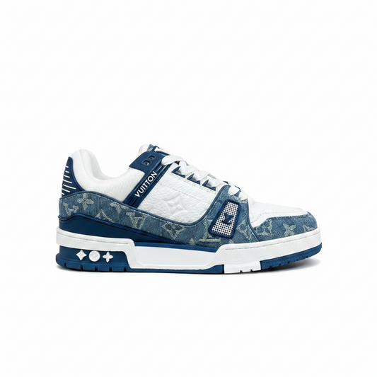 Louis Vuitton LV Trainers "White-Blue Denim"