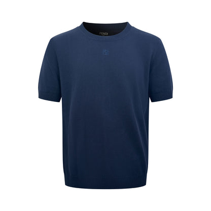 Fendi Cotton and Cashmere Jumper "Navy Blue"