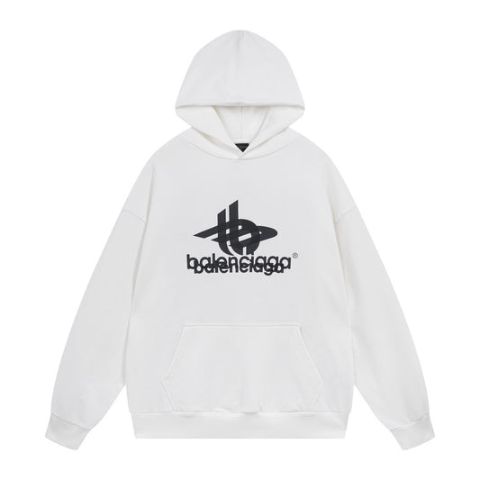 Balenciaga Hoodie "White-Black"
