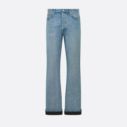 Dior Cannage Jeans Blue Cotton Denim