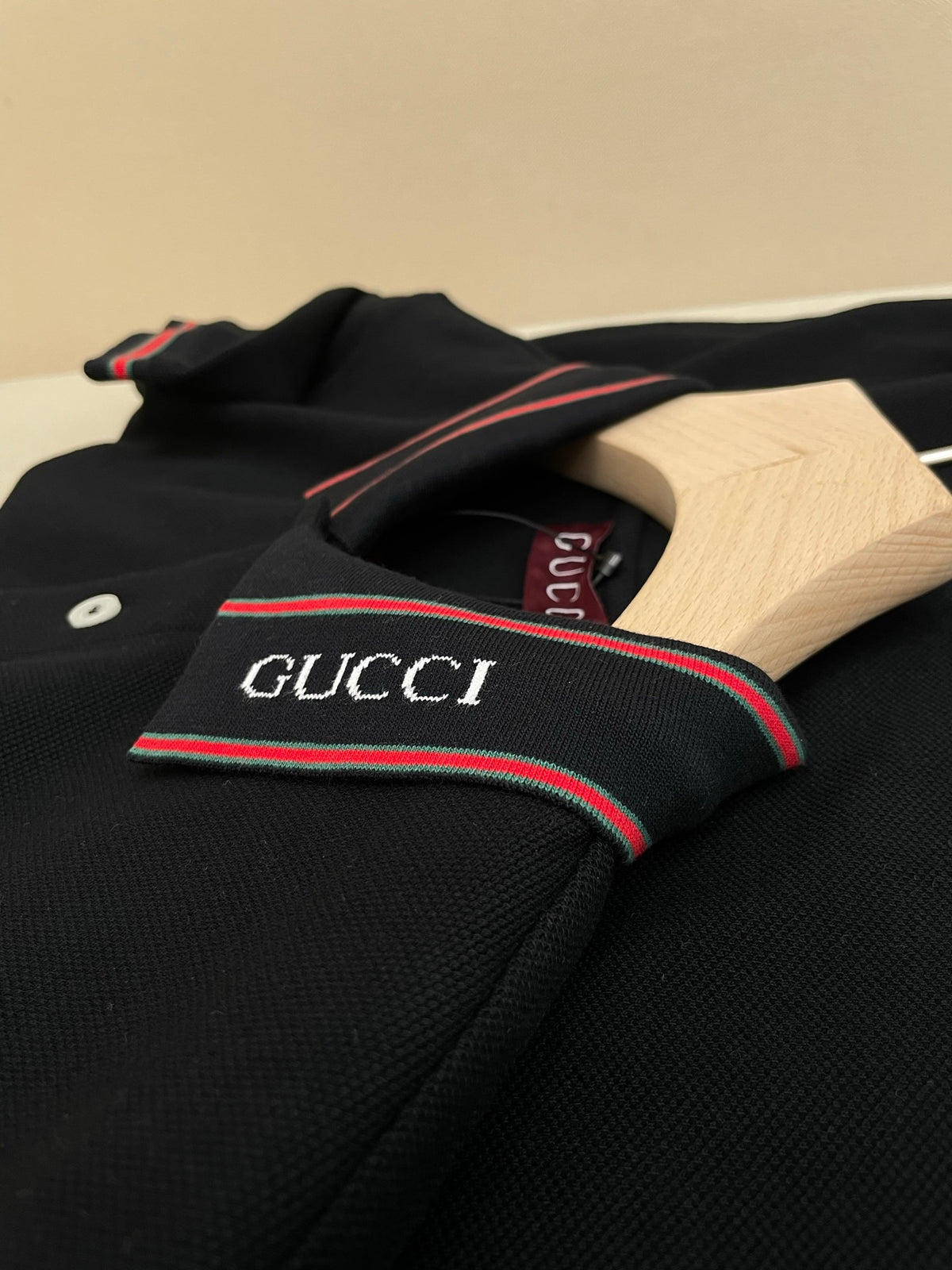 Gucci Cotton Piquet Polo Shirt "Black"