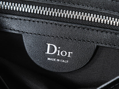 Dior Jett Mini Messenger Bag with Flap "Dior Oblique in Black Jacquard"