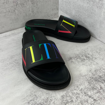Valentino Garavani Slides "Black-Multicolour"