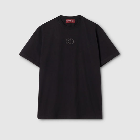 Gucci Cotton Jersey T-Shirt with Embroidery "Black"