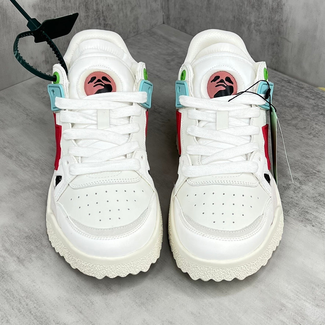 Off-White Sponge Mid "White-Red"