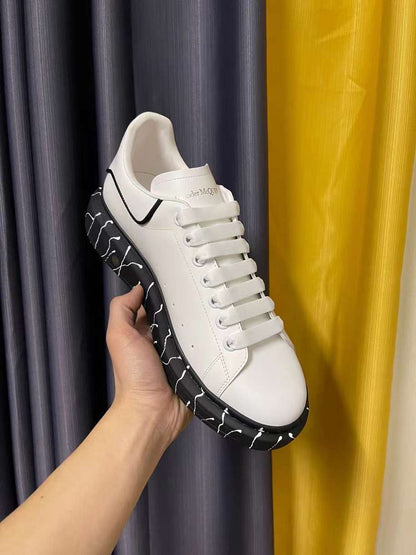 Alexander McQueen Oversized "White-Black Graffiti Sole"