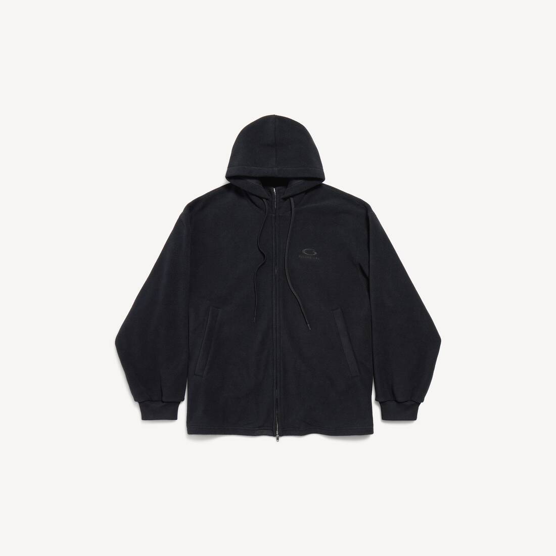 Balenciaga Loop Sports Icon Zip-Up Hoodie "Black"