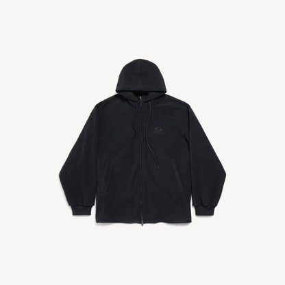 Balenciaga Loop Sports Icon Zip-Up Hoodie "Black"