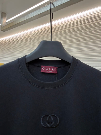 Gucci Cotton Jersey T-Shirt with Embroidery "Black"