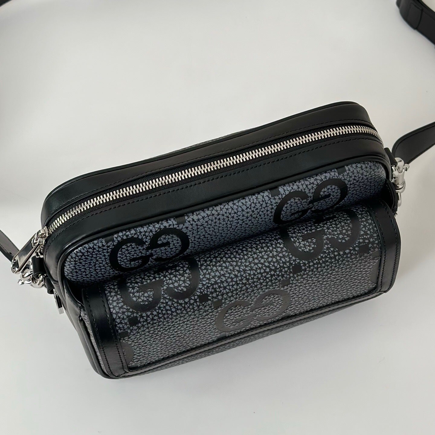 Gucci GG Jumbo Leather Crossbody Bag