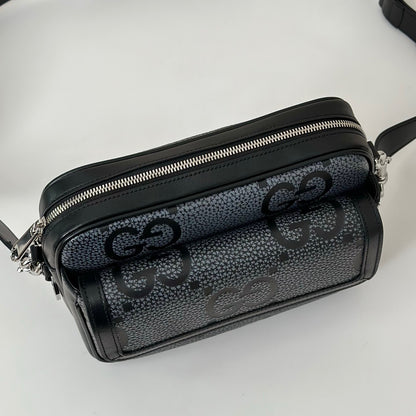 Gucci GG Jumbo Leather Crossbody Bag