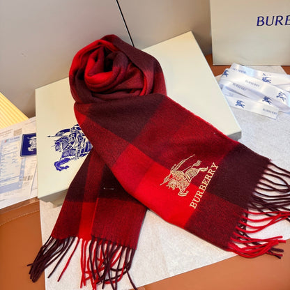Burberry Cashmere Scarf "Red"