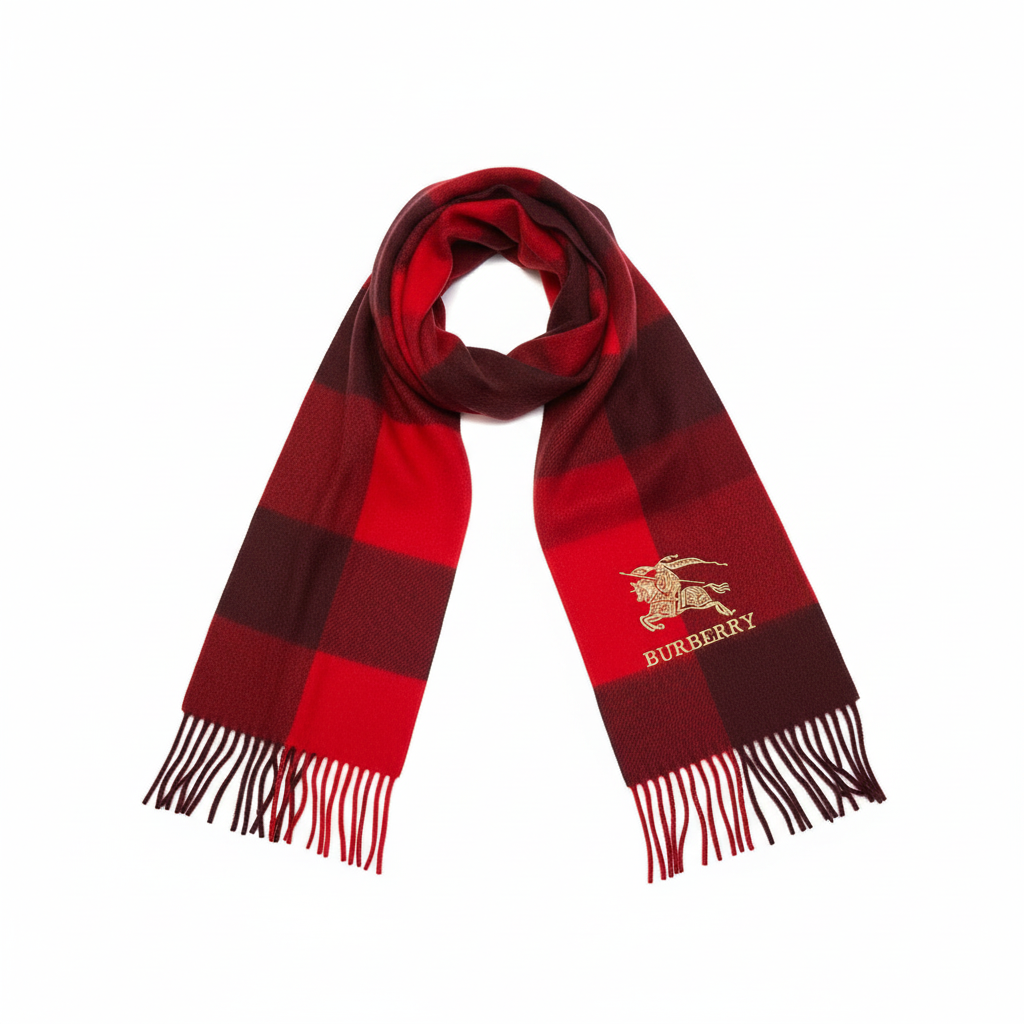 Burberry Cashmere Scarf "Red"