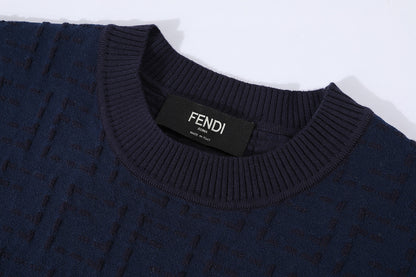 Fendi FF Cotton Pullover "Dark Blue"