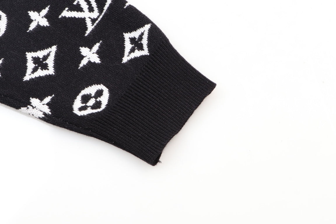 Louis Vuitton Cardigan "Black-White Monogram"