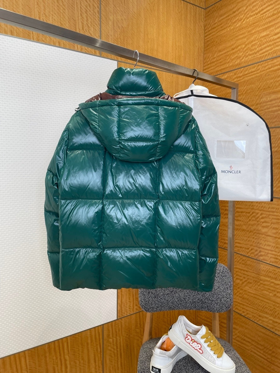 Moncler Parana Down Jacket "Emerald Green-Brown"