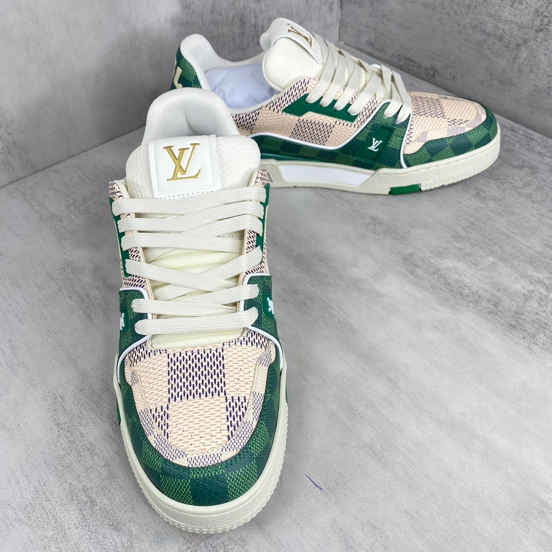 Louis Vuitton Trainers "White-Green"