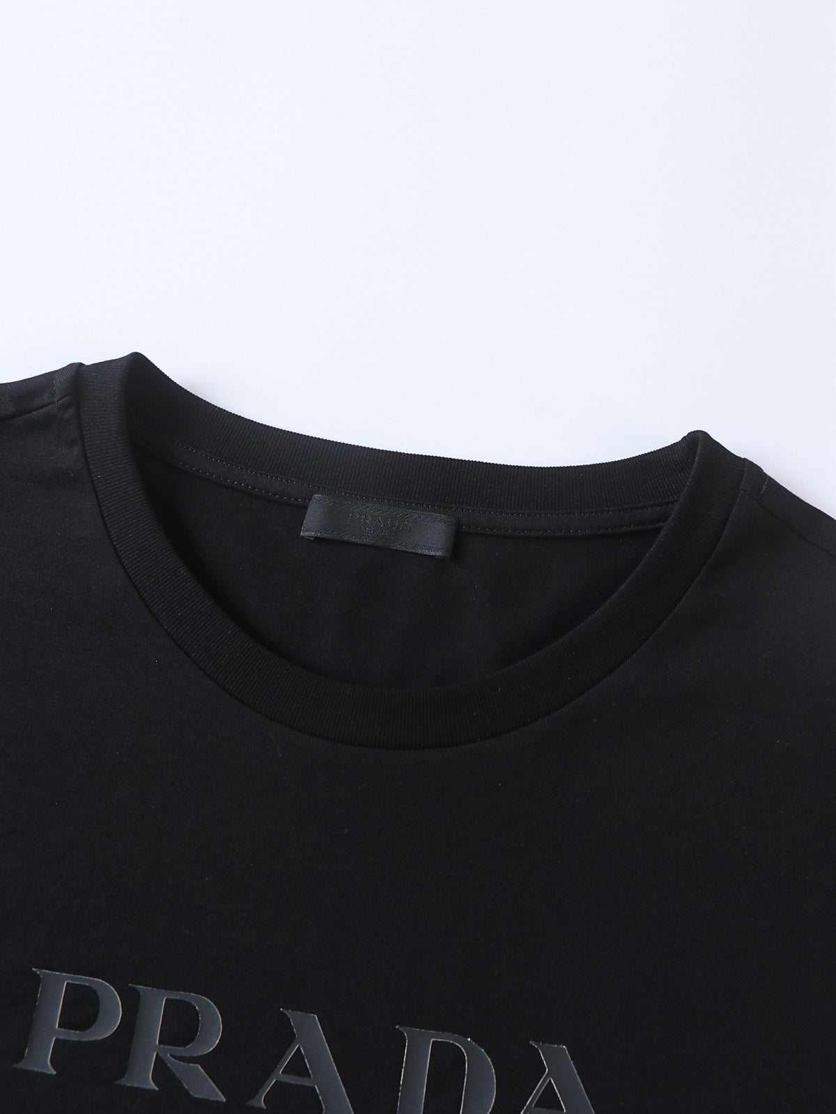 Prada Logo Printed Short-Sleeved T-Shirt "Black"