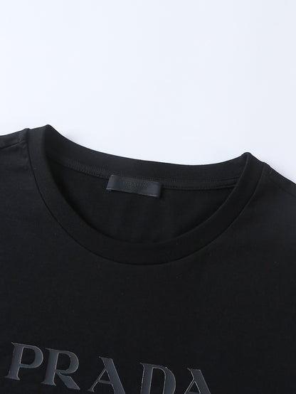 Prada Logo Printed Short-Sleeved T-Shirt "Black"