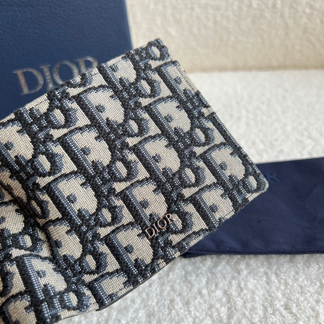 Dior Oblique Jacquard Bifold Wallet