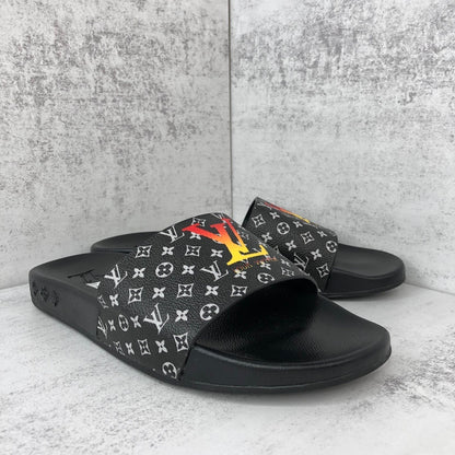 Louis Vuitton Slides "Black-Red-Yellow"