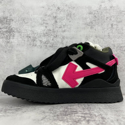 Off-White Sponge Mid "Black-Fuschia"