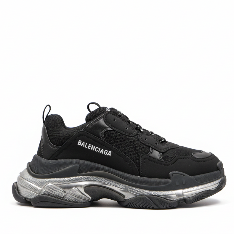 Balenciga Triple S "Black-Silver"