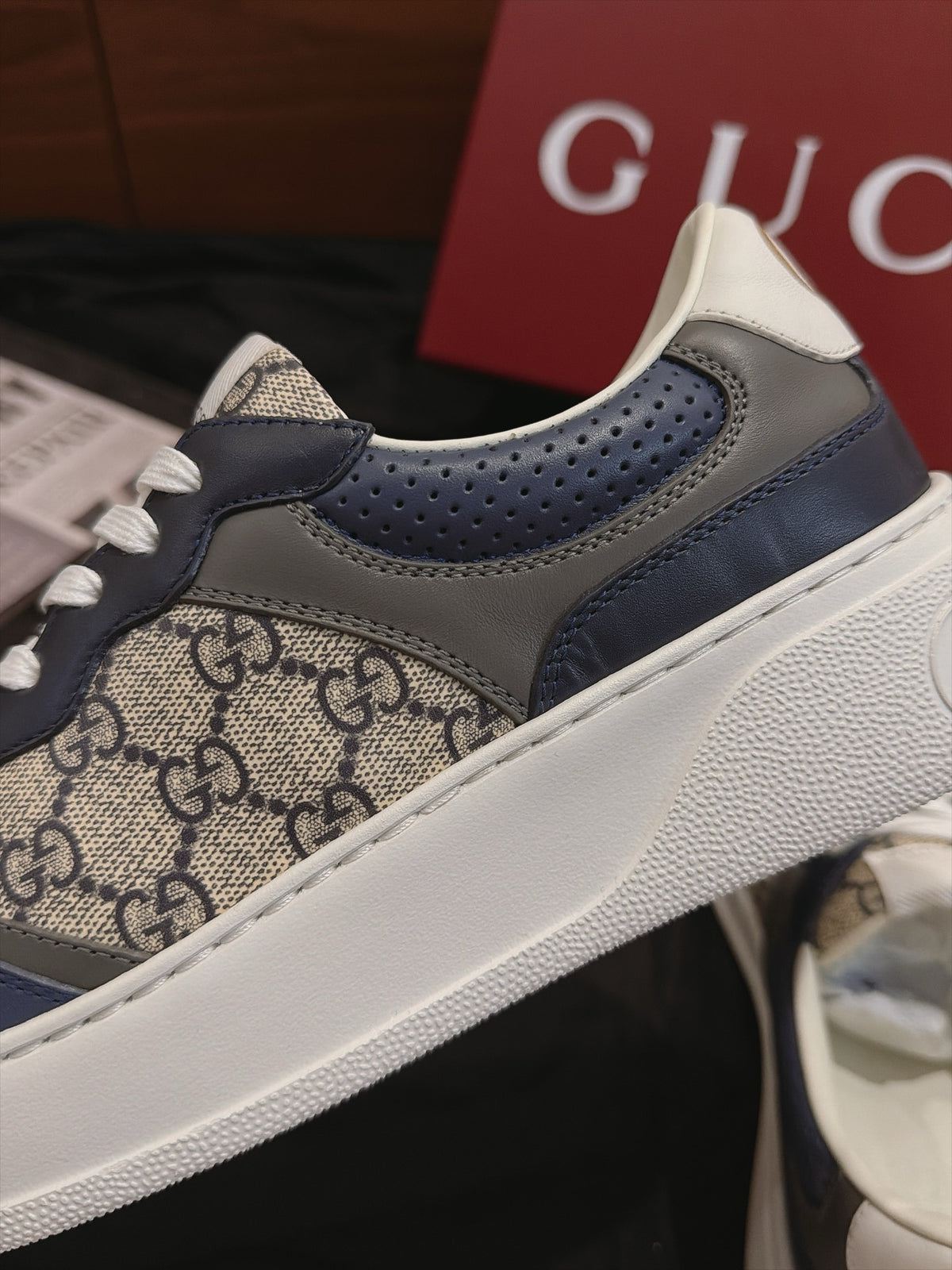 Gucci Chunky Sneaker with GG "Beige-Blue"