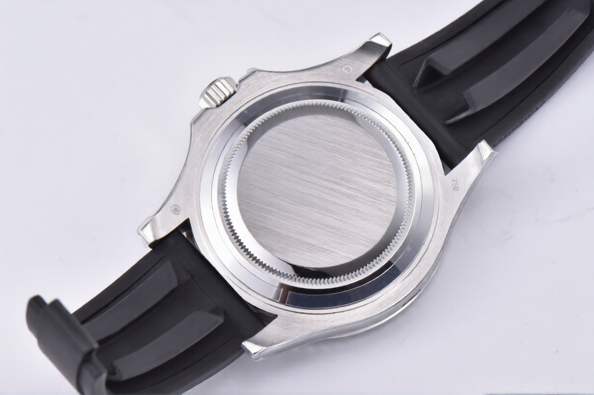 Rolex Yacht-Master 42mm Black Rubber Strap Black Dial