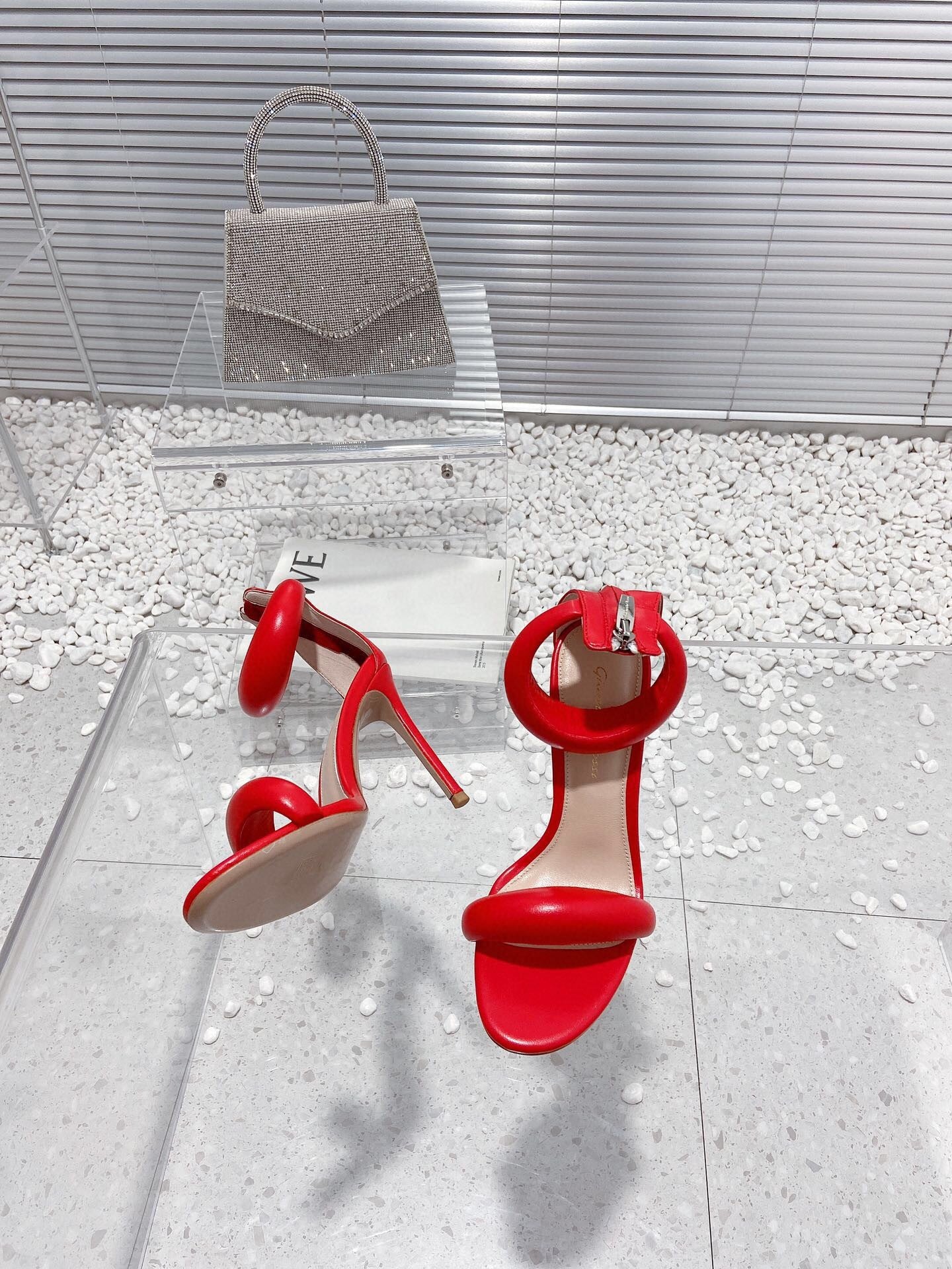 Gianvito Rossi Bijoux High Heels 100mm "Red"