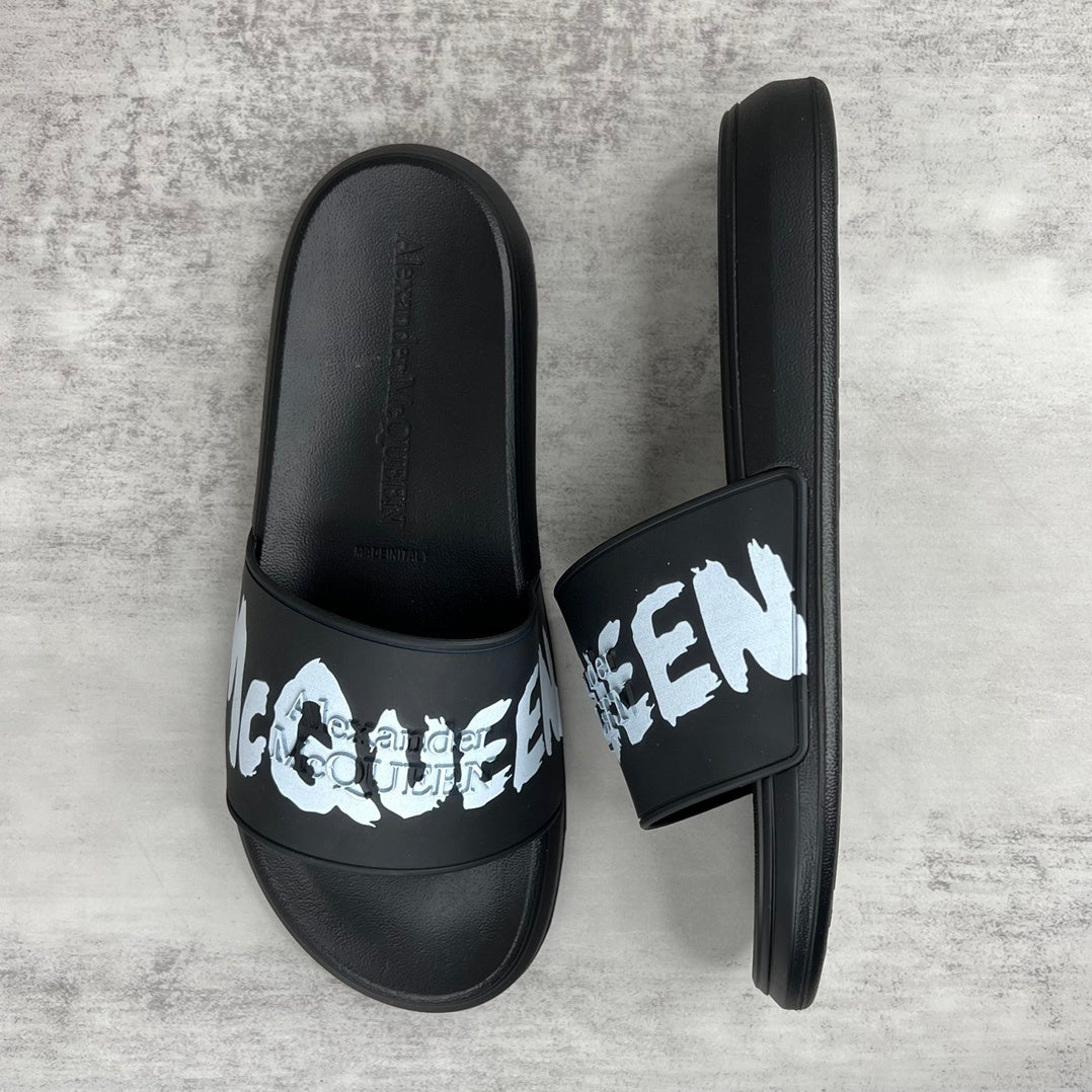 Alexander McQueen Slides "Black-White"