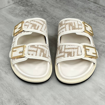 Fendi Sandals "White-Beige"