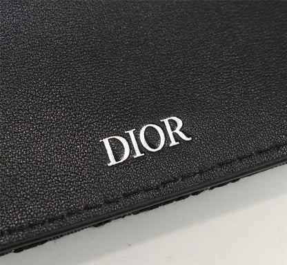 Dior Bifold Wallet Black Dior Oblique Jacquard