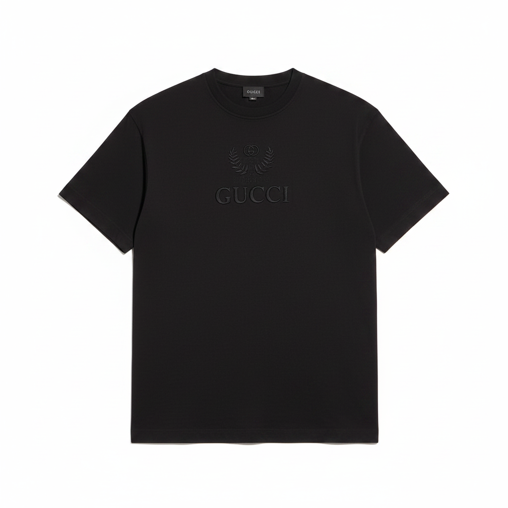Gucci Cotton Jersey T-shirt with Embroidery "Black"