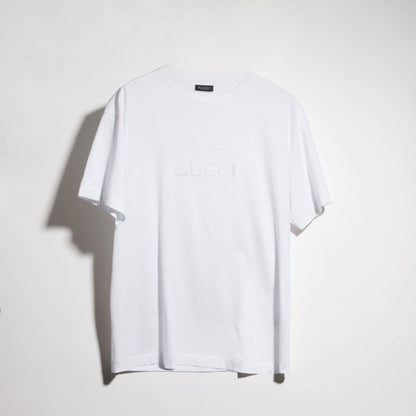 Gucci Cotton Jersey T-shirt with Embroidery "White"