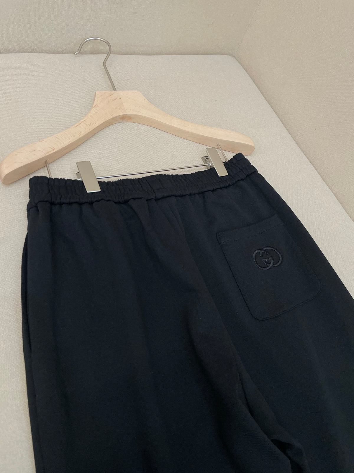 Gucci Brushed Cotton Jersey Track Pants "Black"