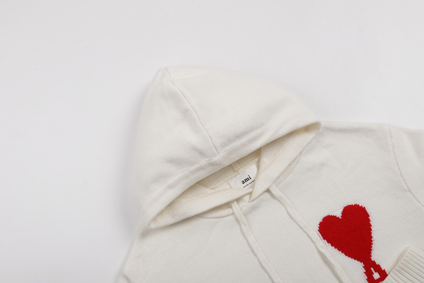 Ami Paris Ami De Coeur Hoodie "White"