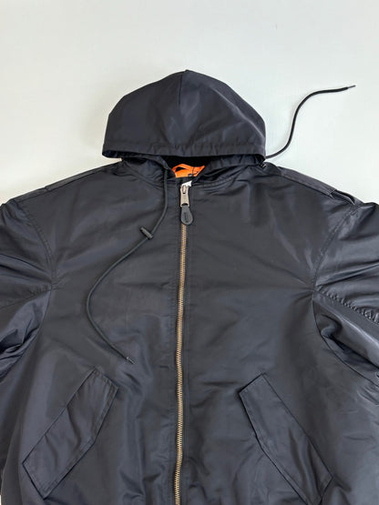 Balenciaga Tape Type Light Hooded Bomber "Black"