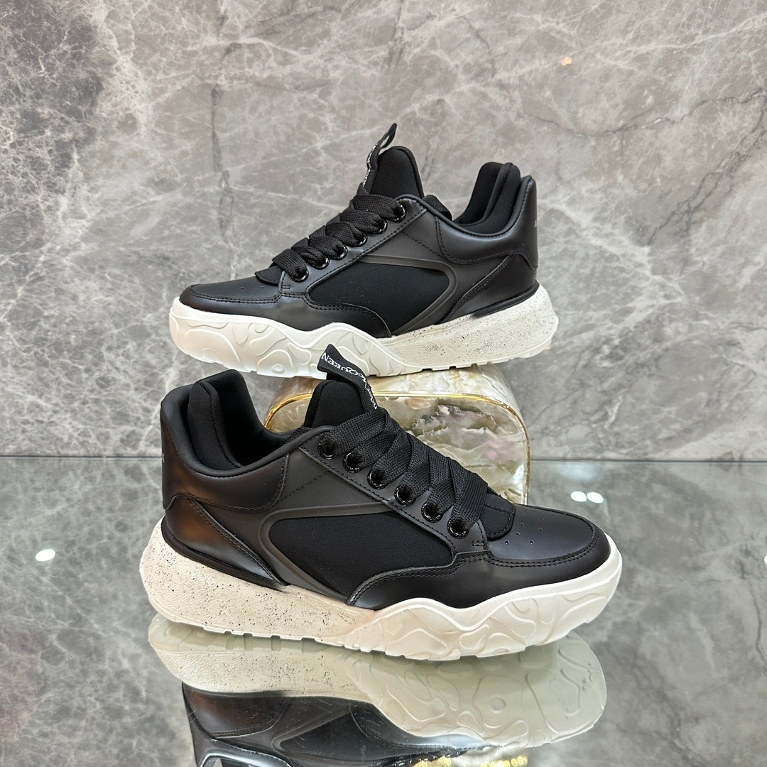 Alexander McQueen Oversized Court "Black-White Sole"