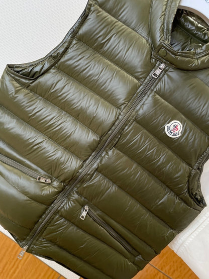 Moncler Gui Down Vest "Army Green"