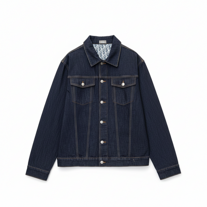 Dior Oblique Jacket Blue Raw Cotton Denim