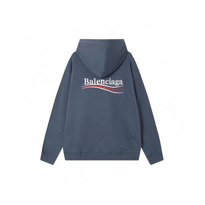 Balenciaga Political Campaign Hoodie "Steel Blue"
