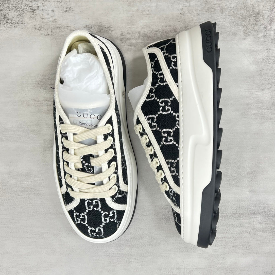 Gucci Tennis 1977 Low "Black-White Monogram"