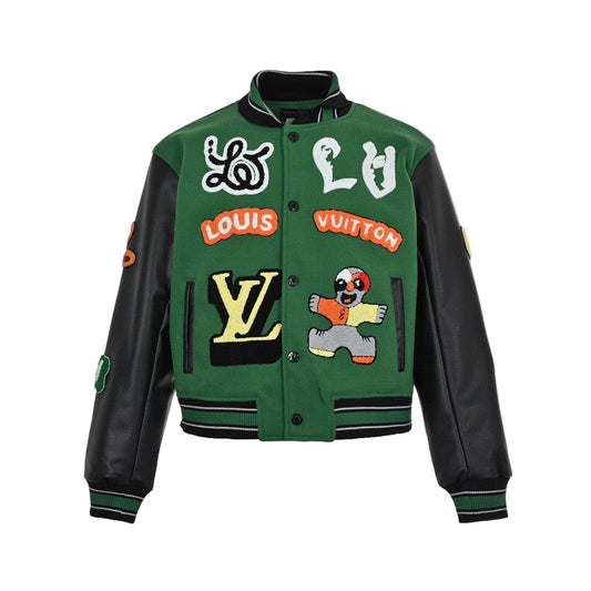 Louis Vuitton Varsity Bomber Jacket "Green"