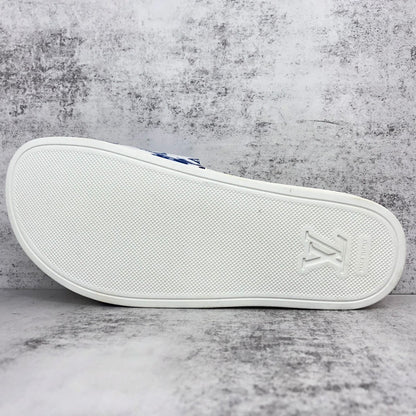 Louis Vuitton Slides "White-Blue"