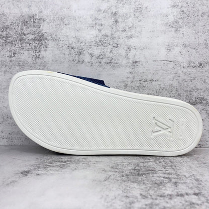 Louis Vuitton Slides "White-Blue"