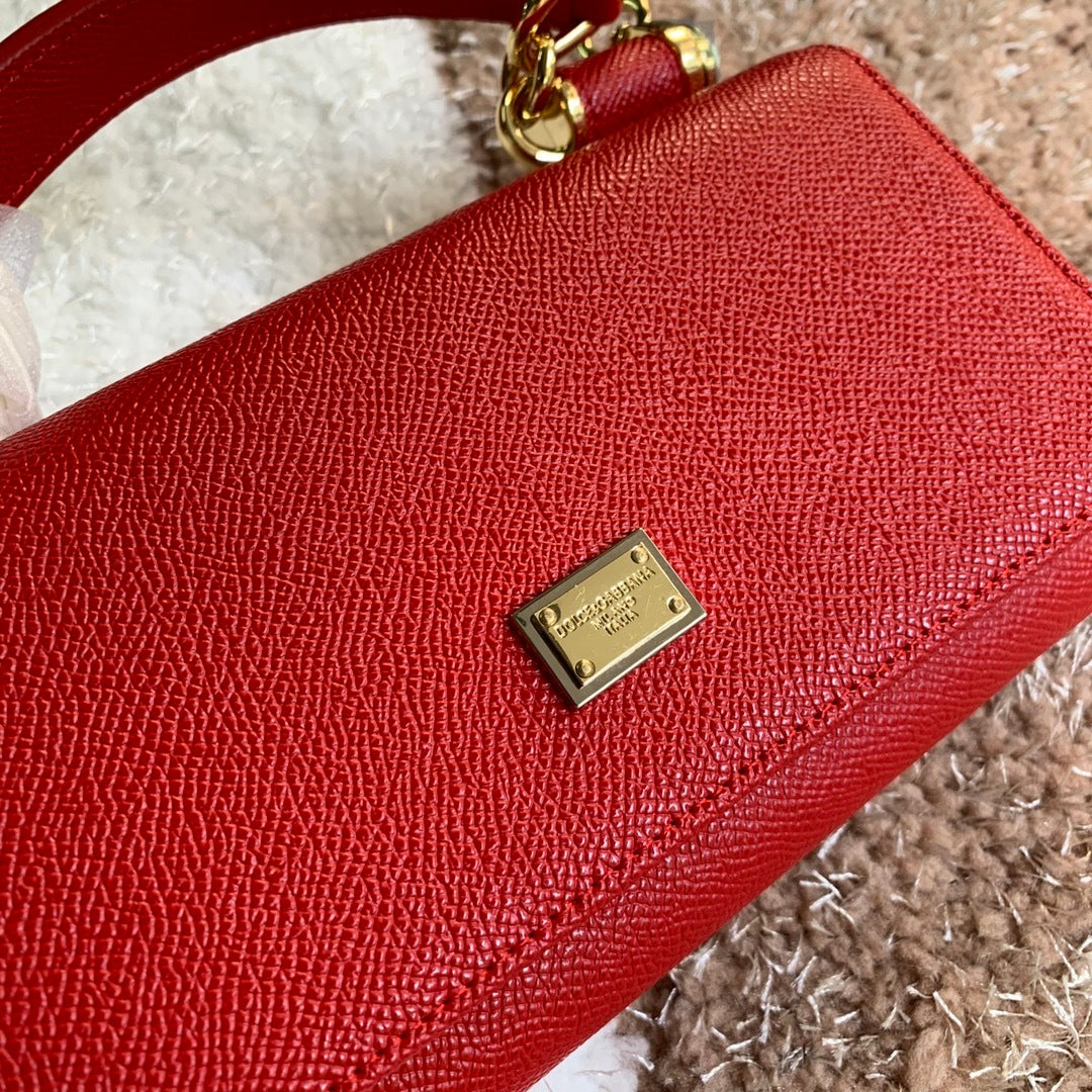 Dolce & Gabbana Dauphine-Print Calfskin Mini Bag