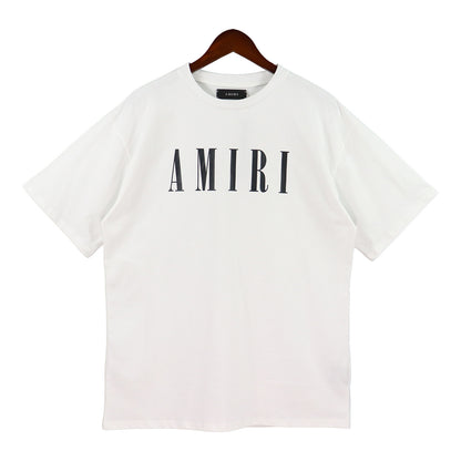 Amiri Logo Print T-Shirt "White-Black"