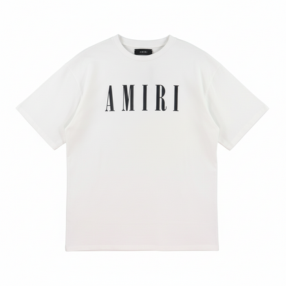 Amiri Logo Print T-Shirt "White-Black"