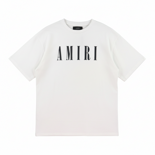 Amiri Logo Print T-Shirt "White-Black"